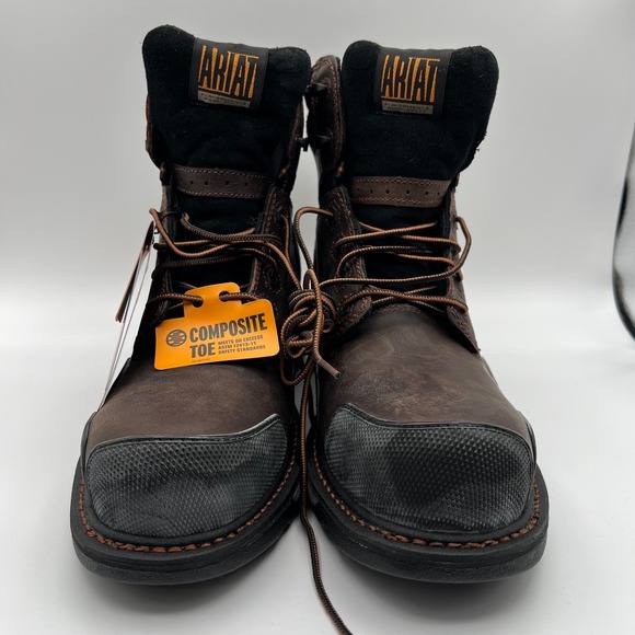 Ariat OverDrive Work Boots‎ Mens 10.5 D Brown Composite Toe Lace Up Heavy Duty main image 5